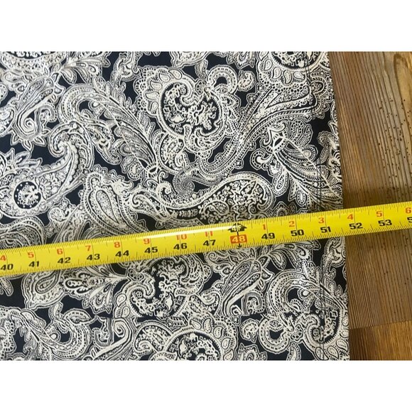 Lands End Women Petite Blue White Paisley Stretchy Maxi Dress Size LP - Picture 8 of 9
